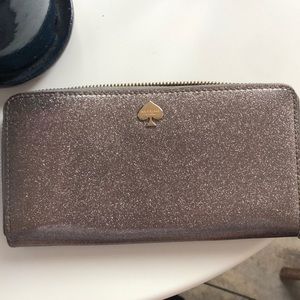 Kate Spade Sparkle Grey Wallet
